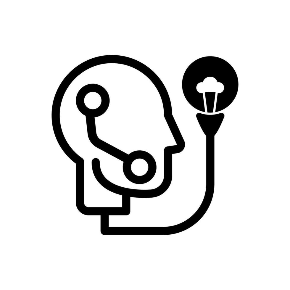 icoon ontwerp of kunstmatig intelligentie- logo vector illustratie geïsoleerd teken symbool geschikt voor mobiel telefoon Scherm, website, logo en toepassing koppel.