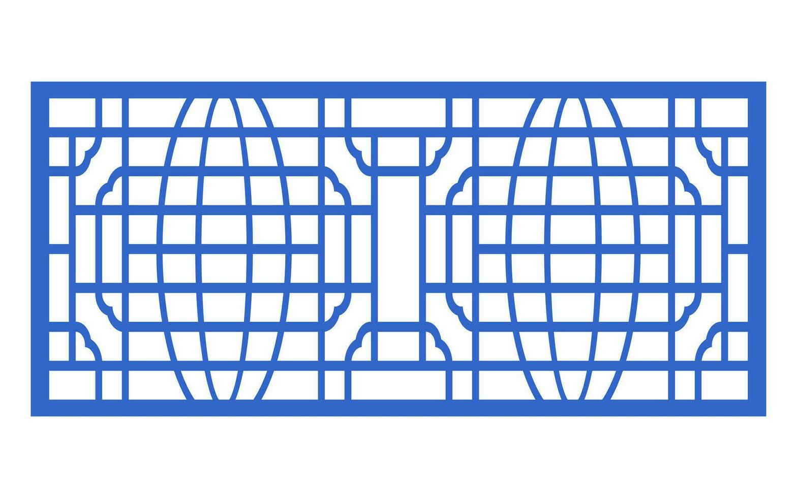 decoratief bloemen patronen, meetkundig sjabloon voor cnc laser snijdend vector