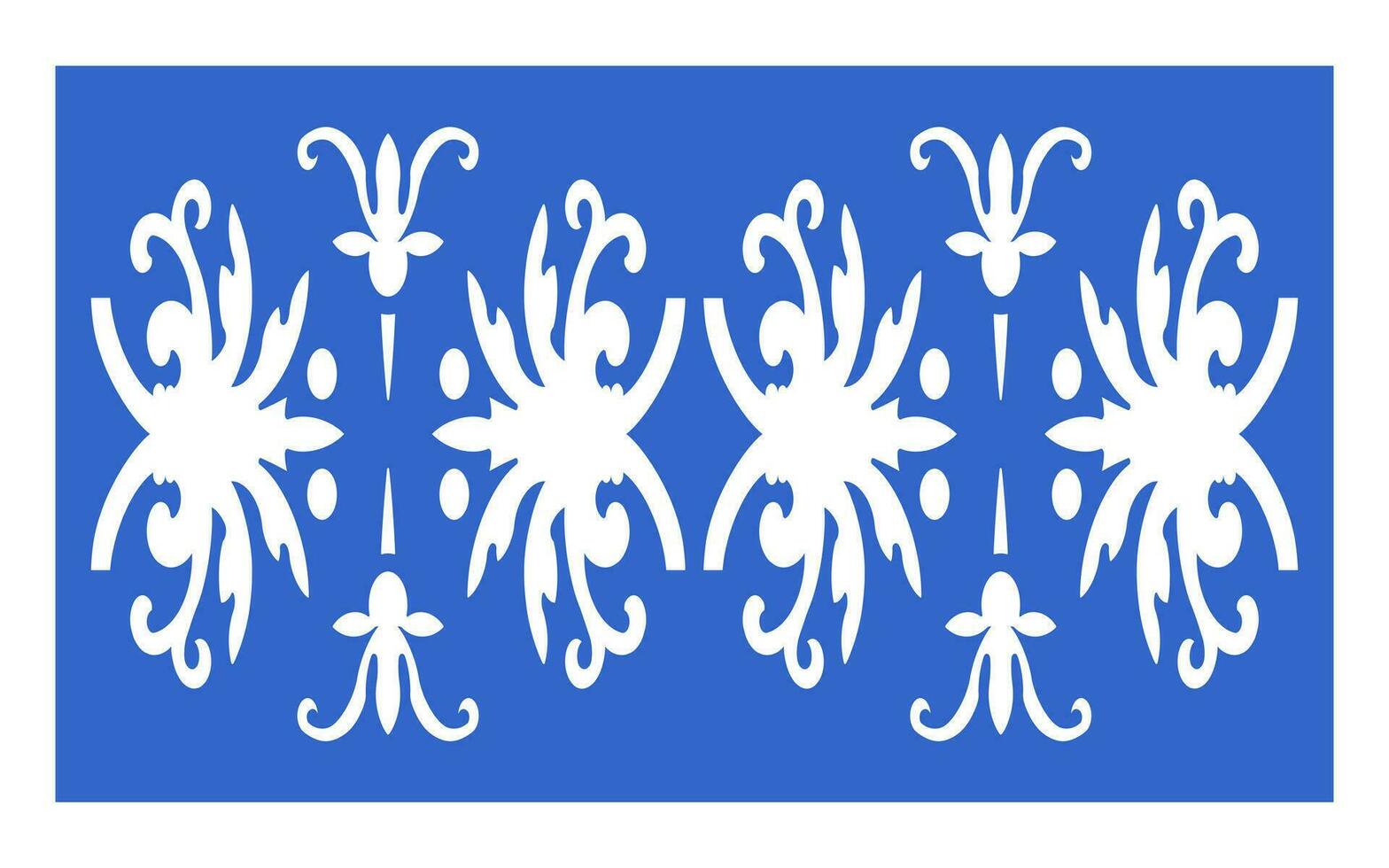 decoratief blauw patronen, islamitisch, bloemen en meetkundig sjabloon voor cnc laser snijdend vector