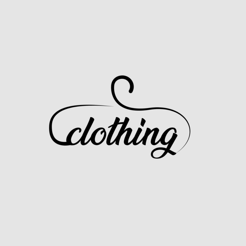 kleding logo ontwerp vector