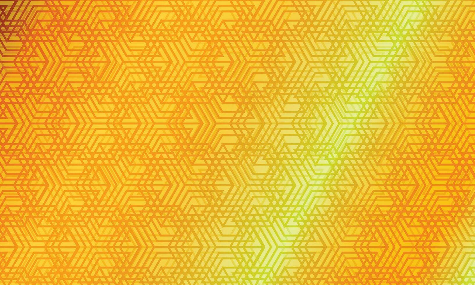 abstract lijn en zeshoek met geel Gardient achtergrond. vector