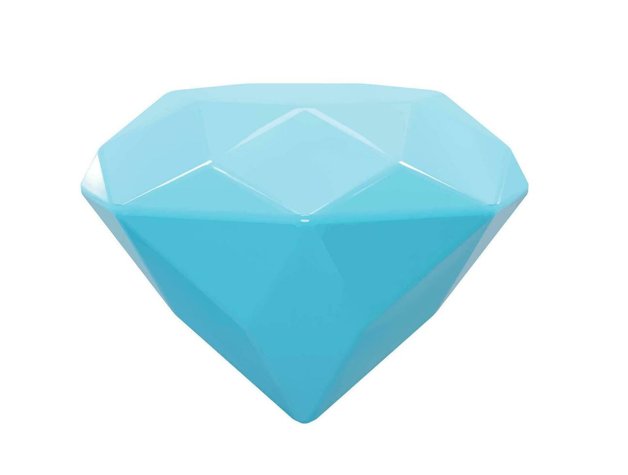 diamant icoon 3d renderen illustratie vector