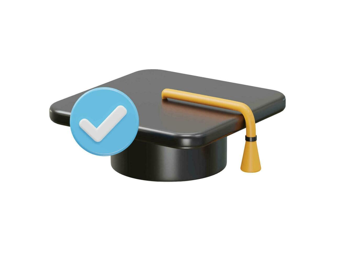 diploma uitreiking hoed mate icoon vector illustratie