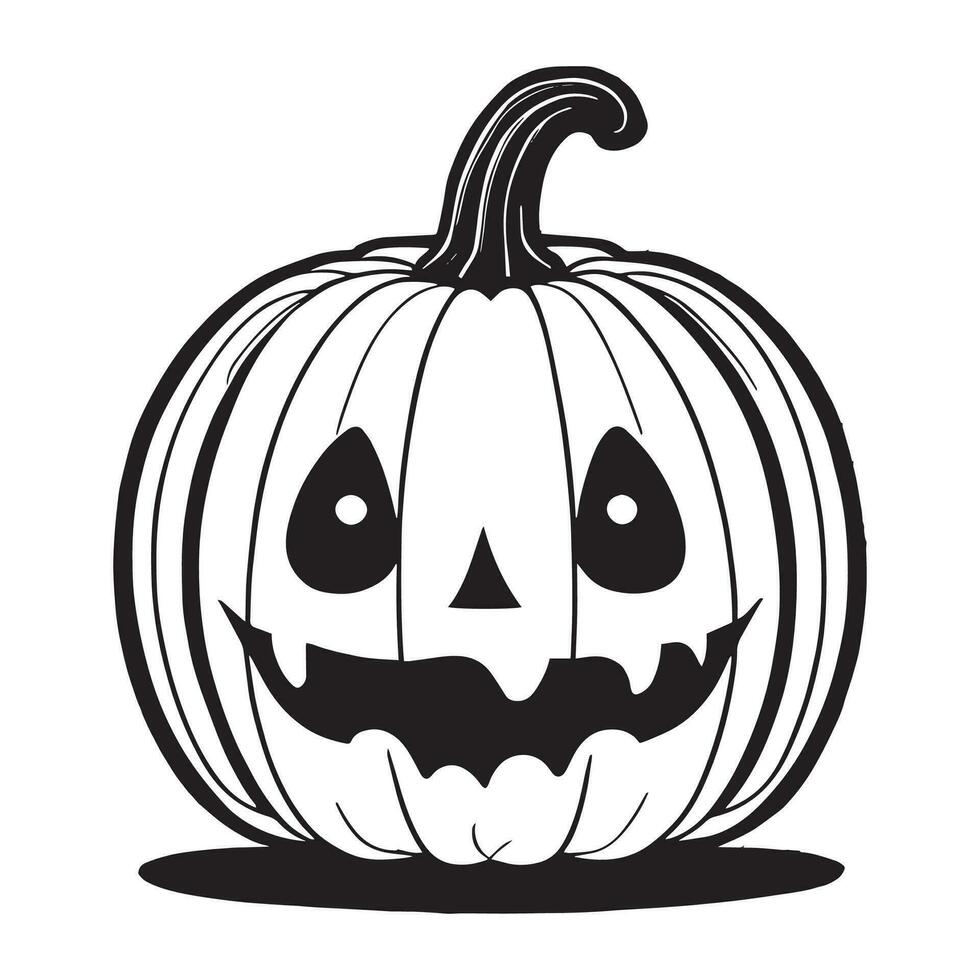 halloween pompoen vector silhouet illustratie
