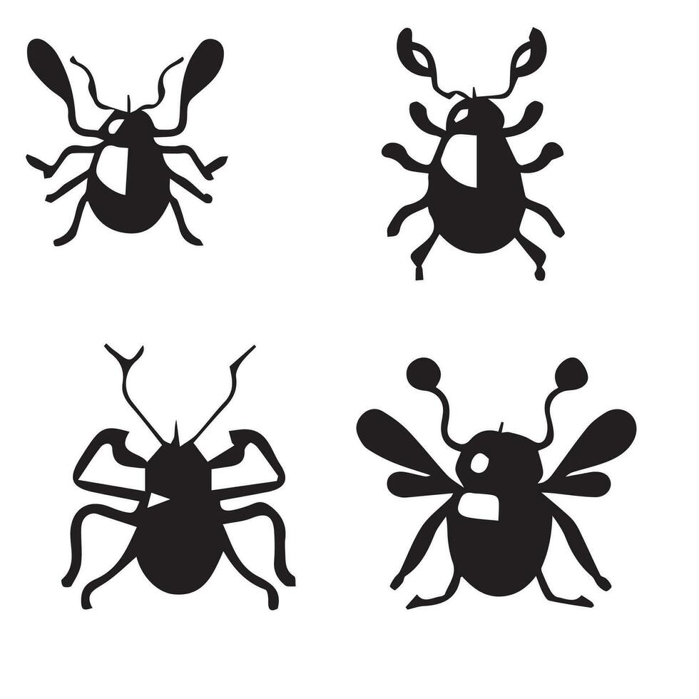 insect clip art vector silhouet