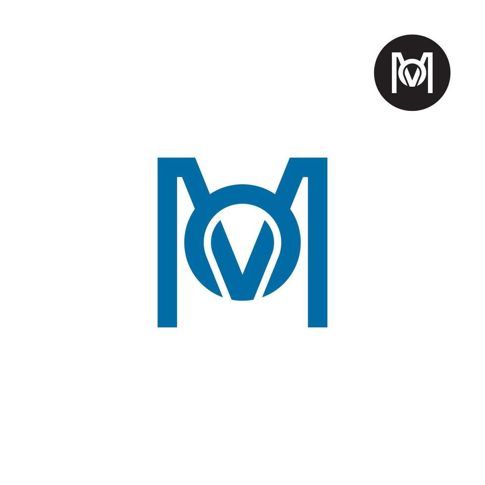 brief ma monogram logo ontwerp vector