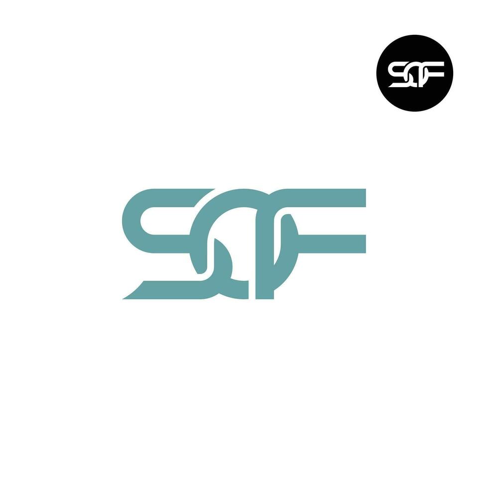 brief sof monogram logo ontwerp vector