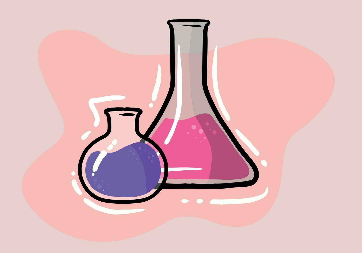 test buizen kleurrijk vector icoon. chemie laboratorium fles, wetenschap symbool.