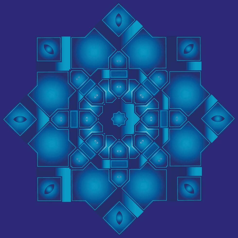 abstract blauw kleur futuristische achtergrond voor muur, decoratie vector