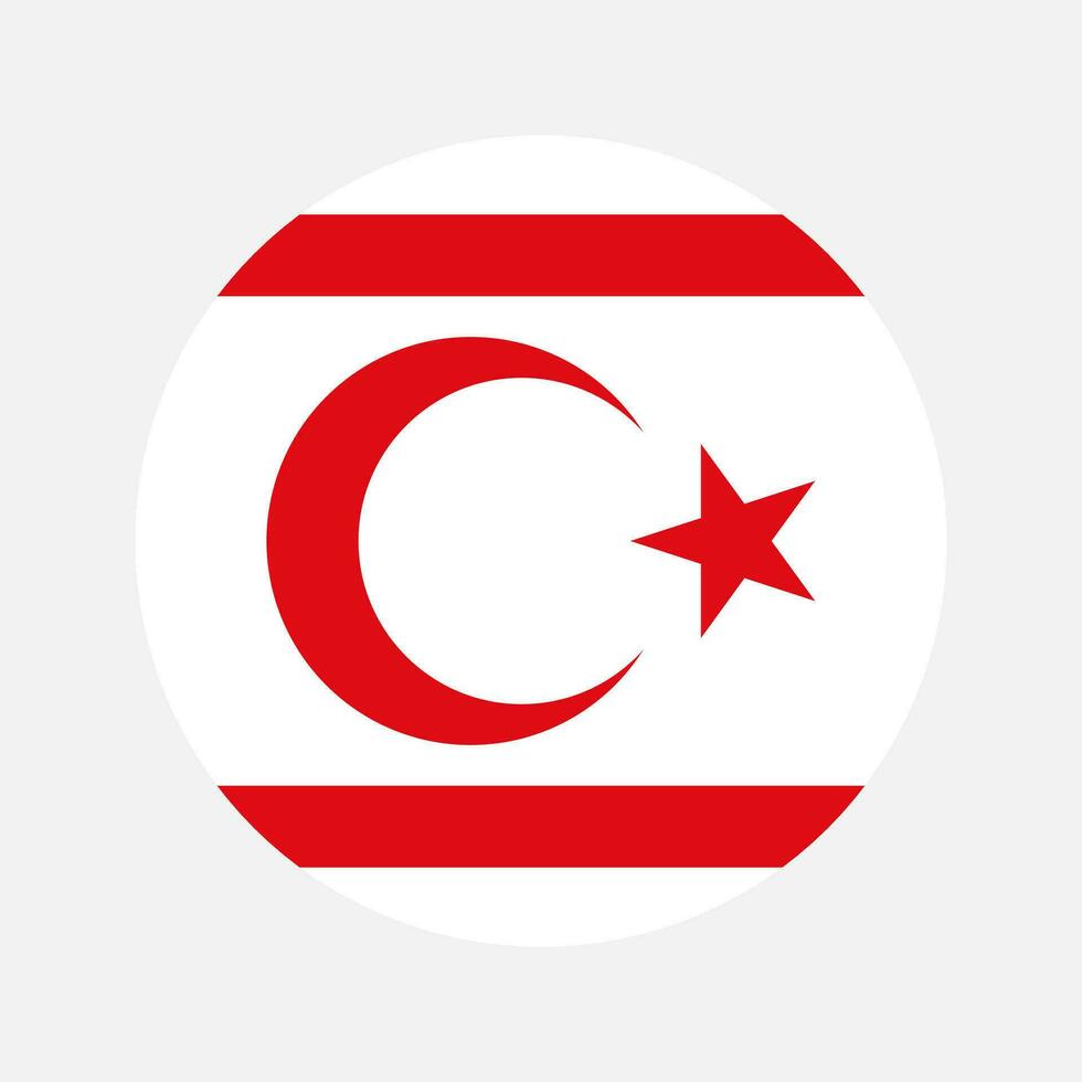 Turks republiek van noordelijk Cyprus vlag gemakkelijk illustratie voor onafhankelijkheid dag of verkiezing vector