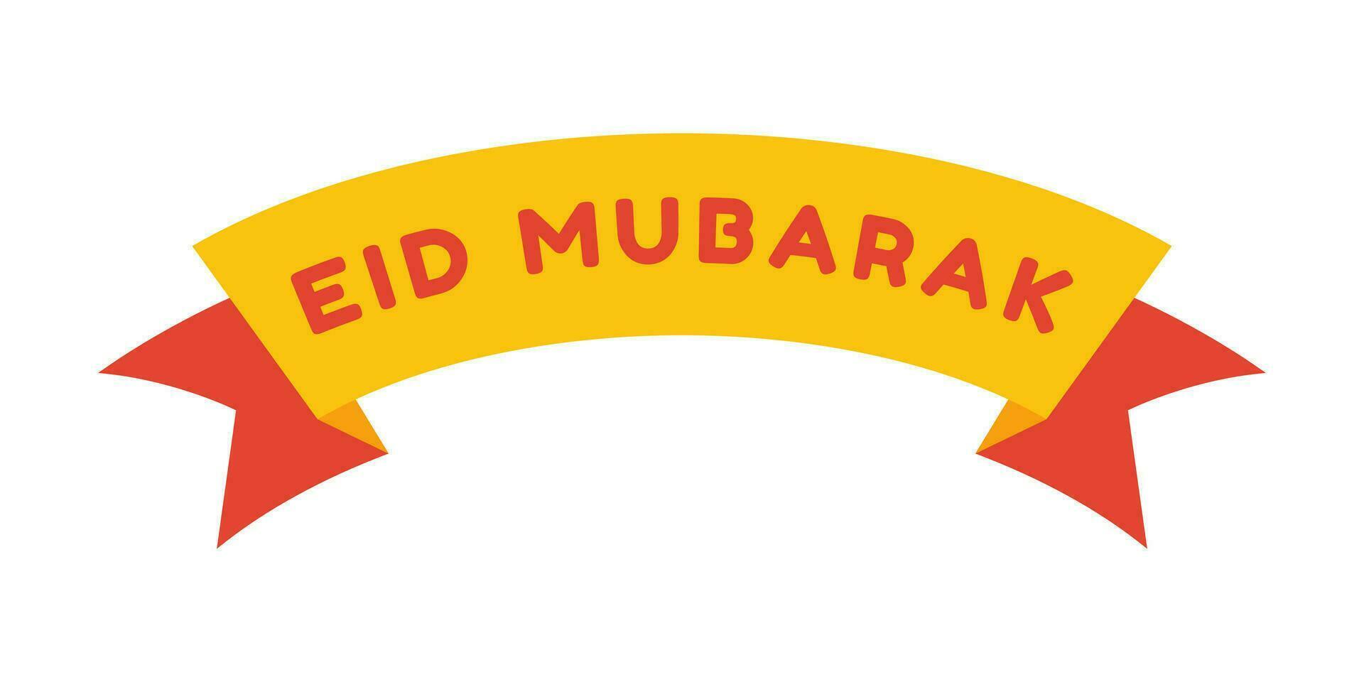 eid mubarak tekenfilm illustratie. eid al fitr clip art illustratie voor kaart, uitnodiging, Ramadan, en eid poster decoratie. Islamitisch element. vector