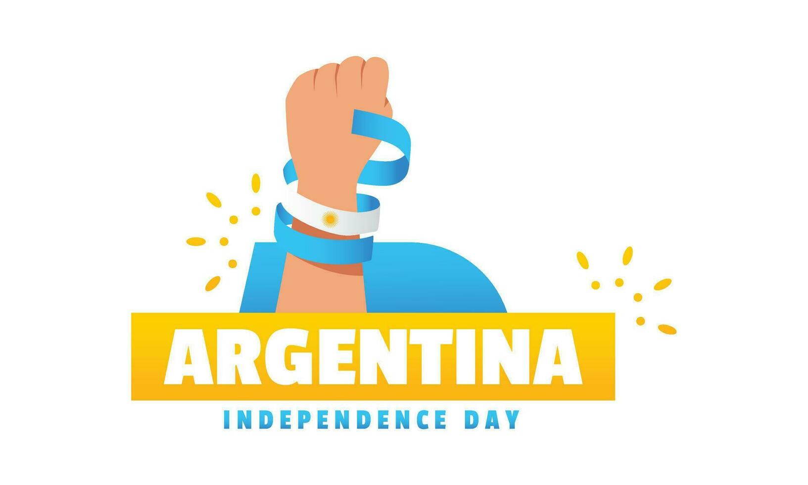Argentinië onafhankelijkheid dag evenement vieren vector