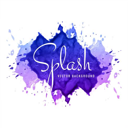 Abstracte kleurrijke aquarel splash achtergrond vector