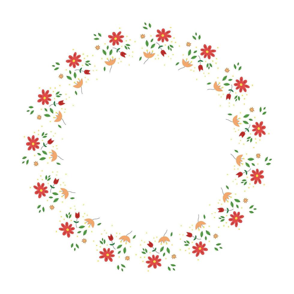 cirkel bloemen patroon voor decoraties. perfect voor bruiloft en verloving feest. vector