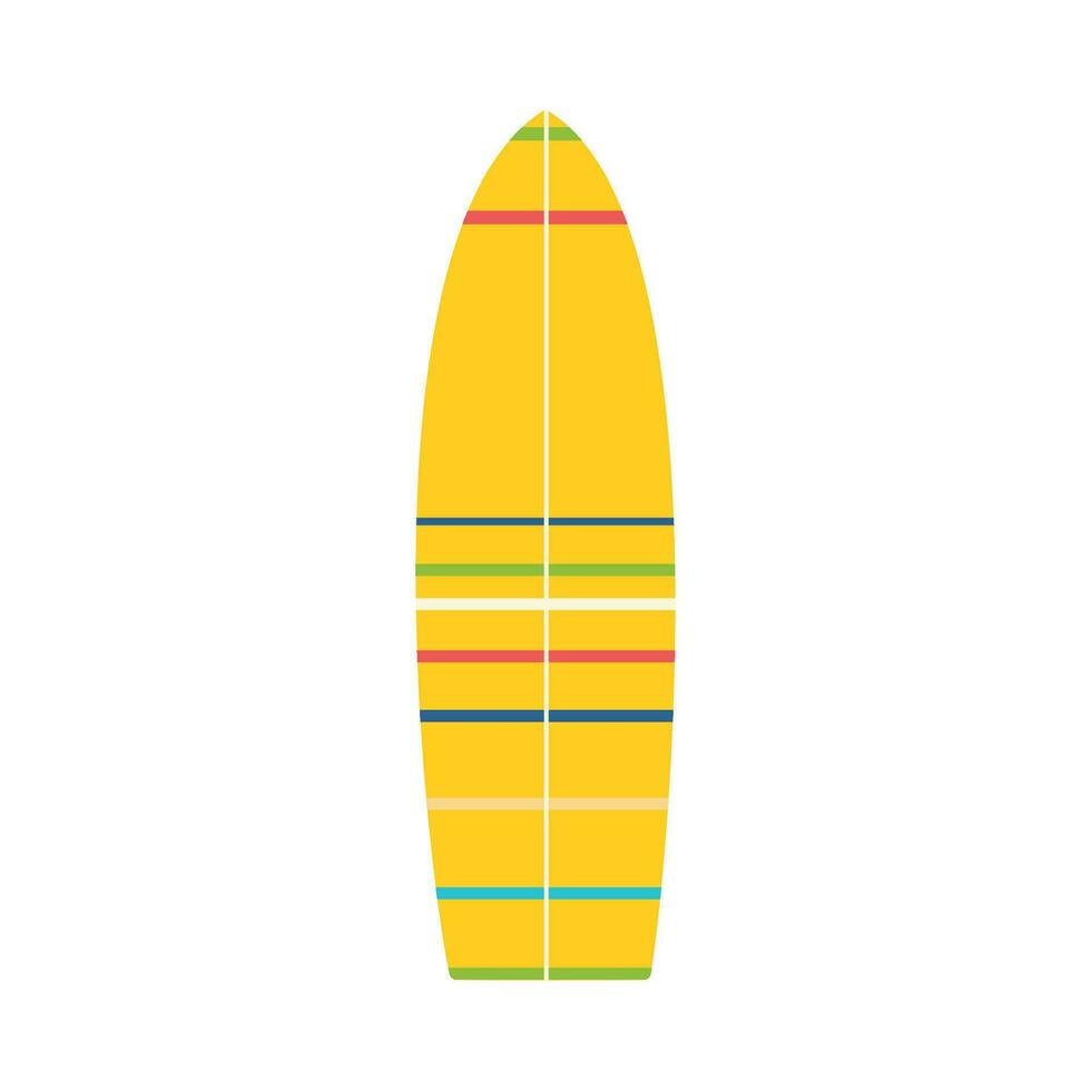 surfplank. strand reeks voor zomer reizen. vakantie accessoires voor zee vakanties. vector