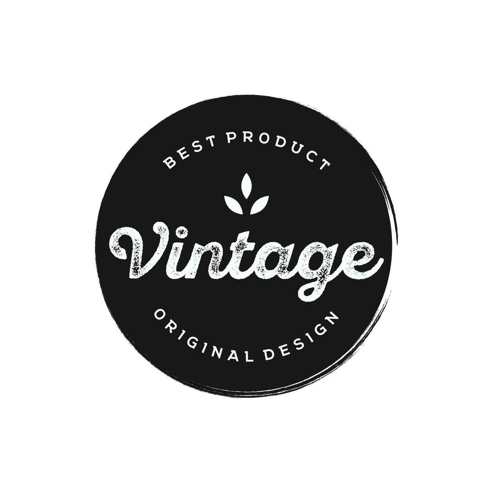 logo ontwerp typografie wijnoogst retro insigne voor bedrijf , kleding , kapper , restaurant en bar. vector