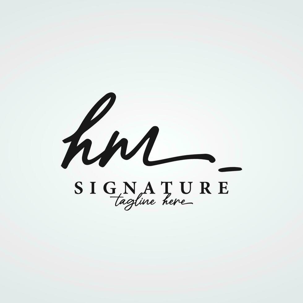 luxe en elegant handgeschreven initialen logo ontwerp. logo voor handtekening , winkel , salon , schoonheid , fotografie en mode. vector