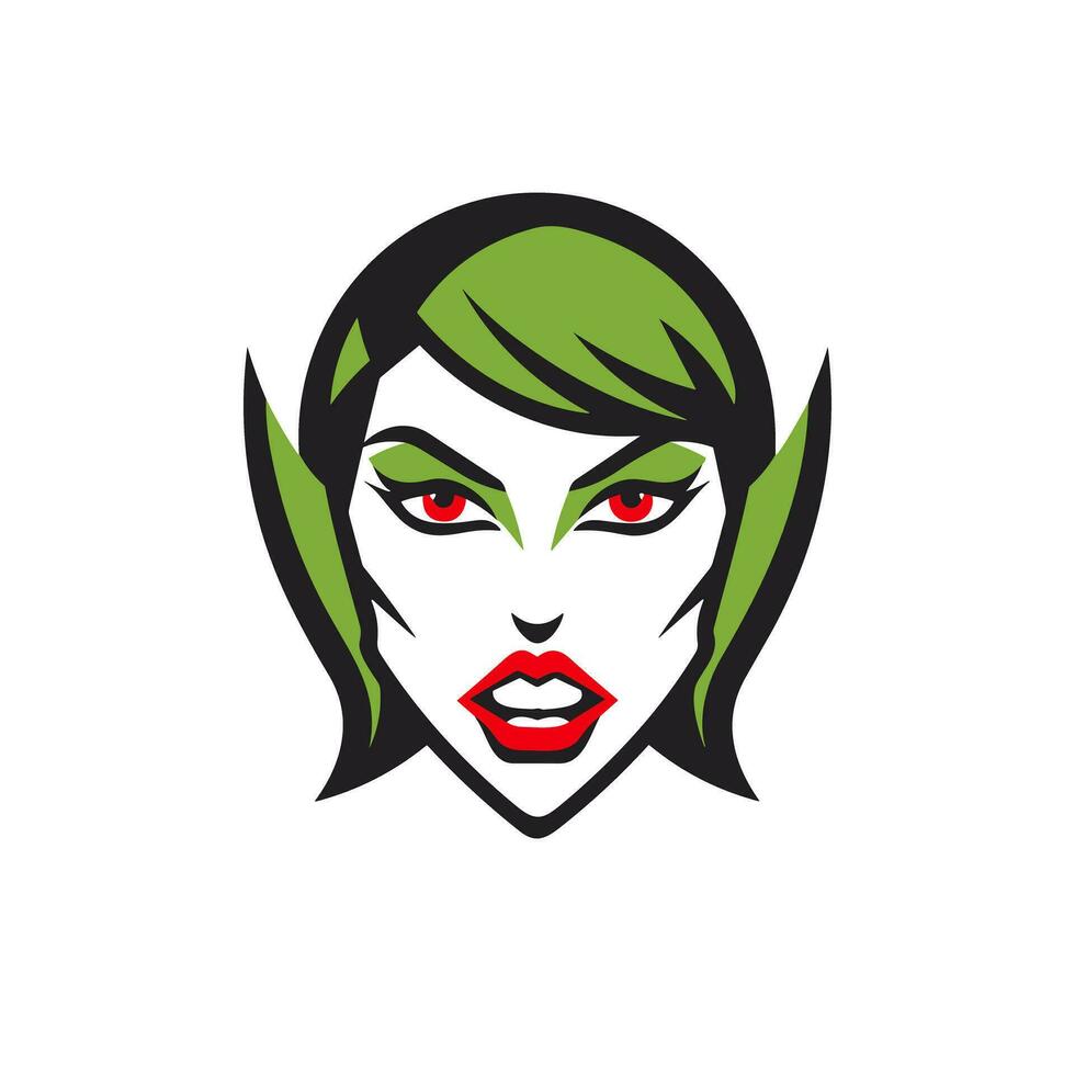vampier meisje logo vector ontketenen de donker elegantie, hoge kwaliteit ontwerp