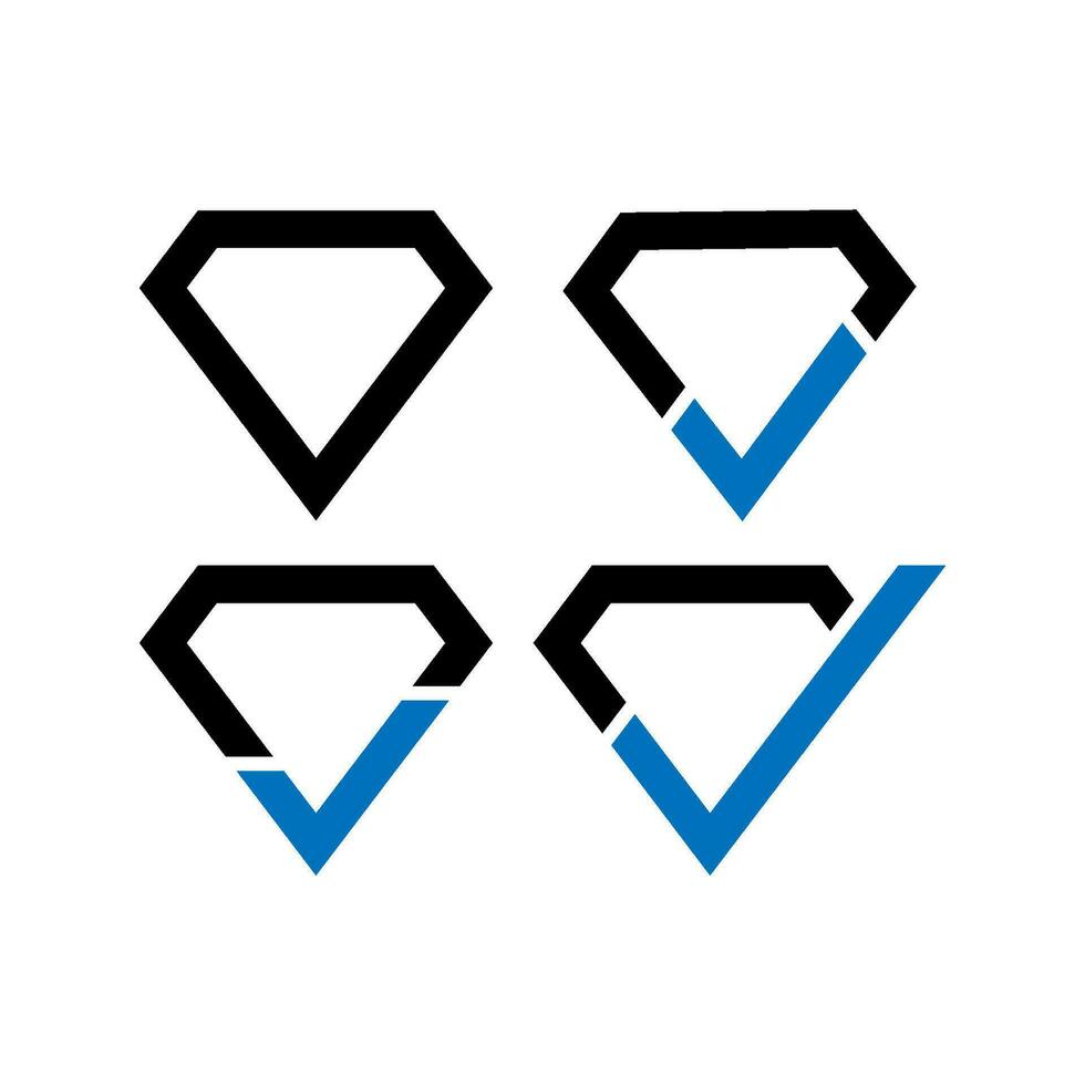 diamant vector logo sjabloon