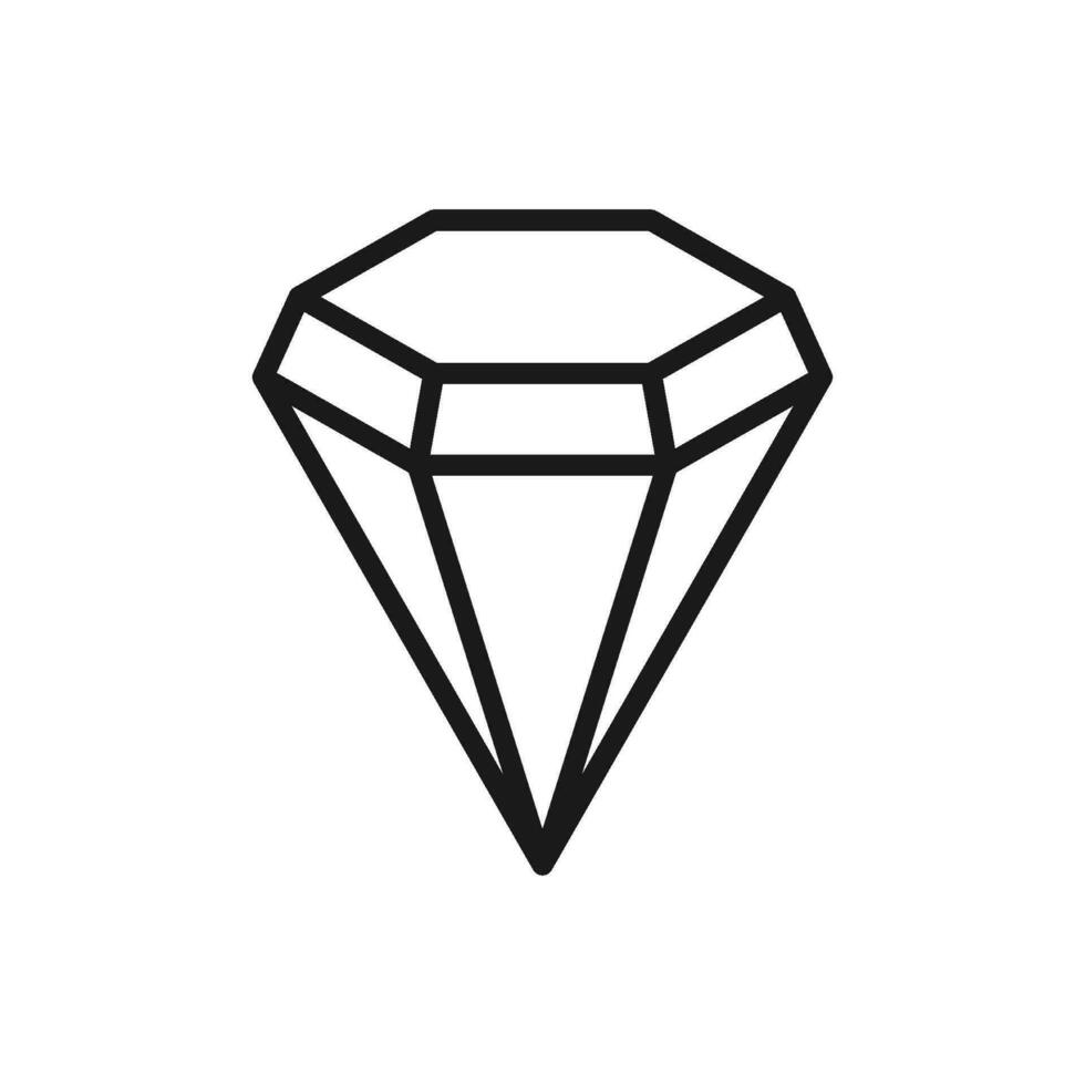 diamant icoon voor web en grafisch ontwerp vector