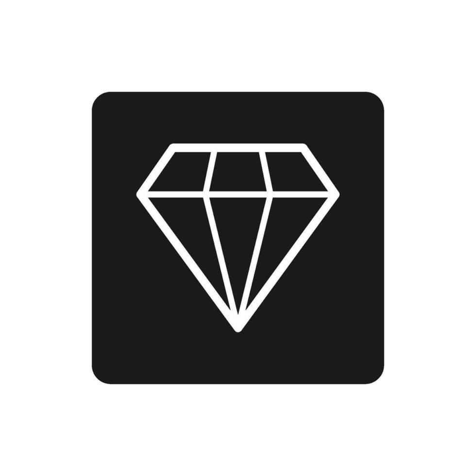 diamant icoon voor web en grafisch ontwerp vector