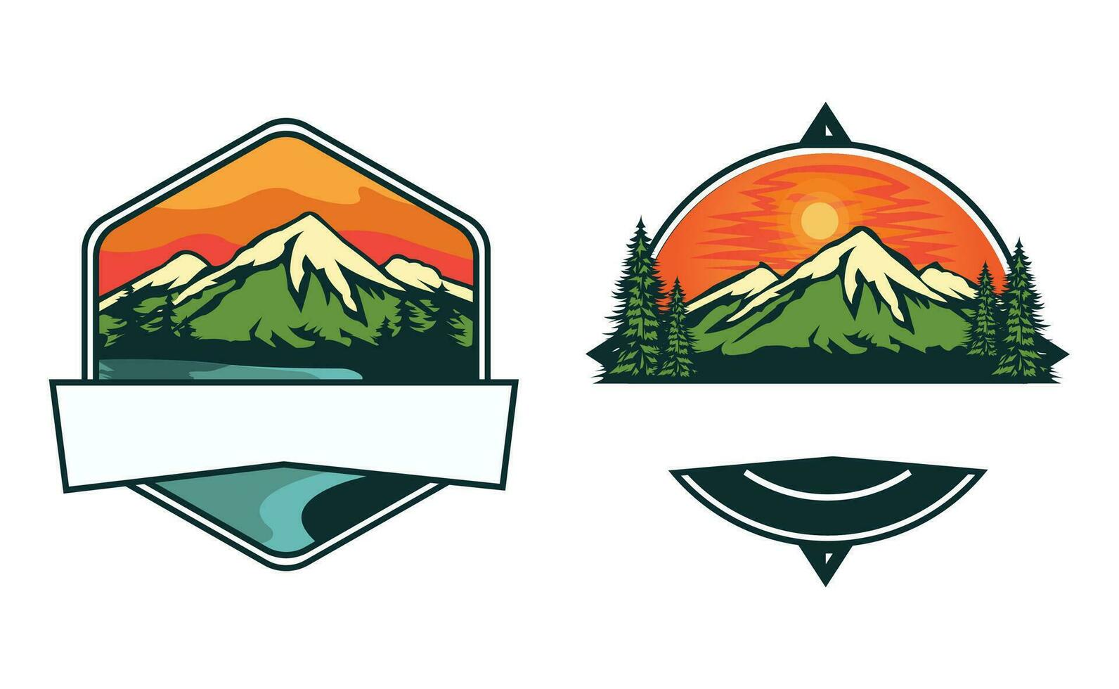 buitenshuis avontuur logo ontwerp voor t overhemden en petten vector
