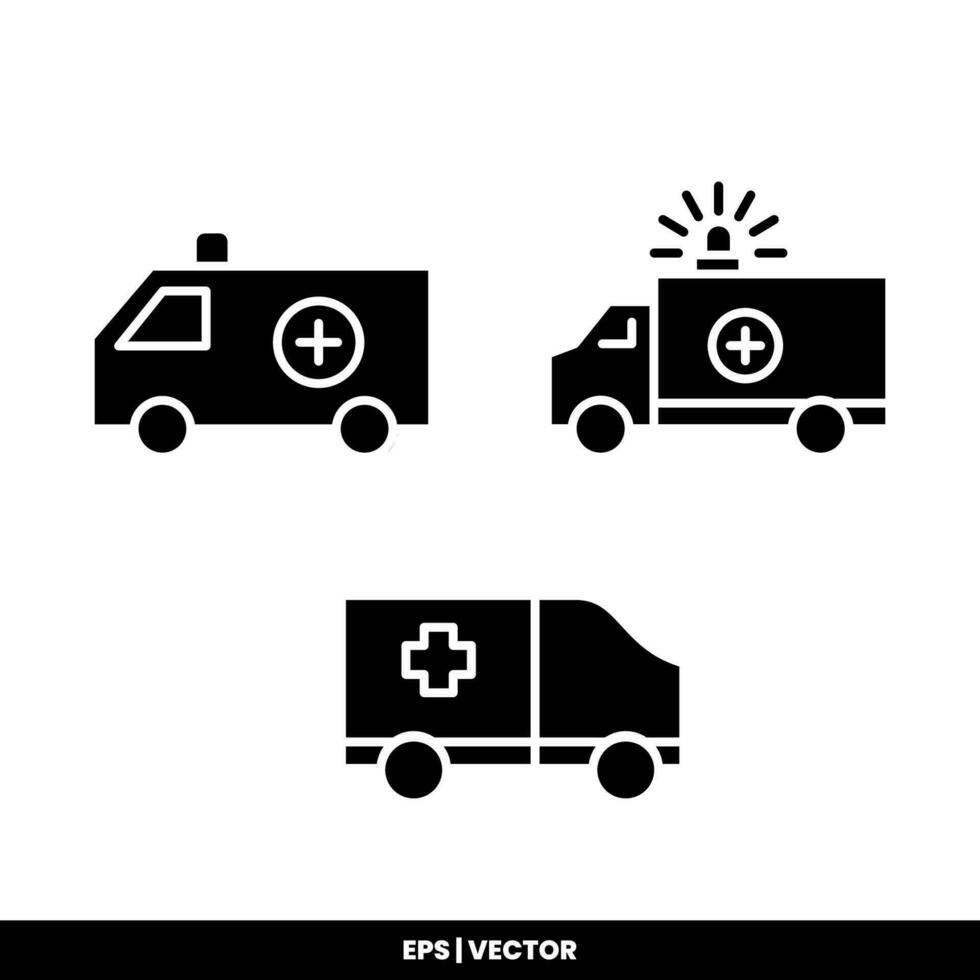 ambulance pictogram op witte achtergrond. vector