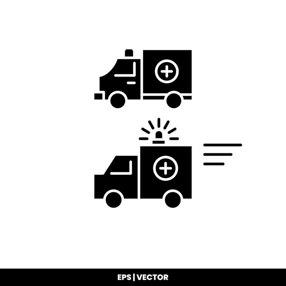 ambulance pictogram op witte achtergrond. vector