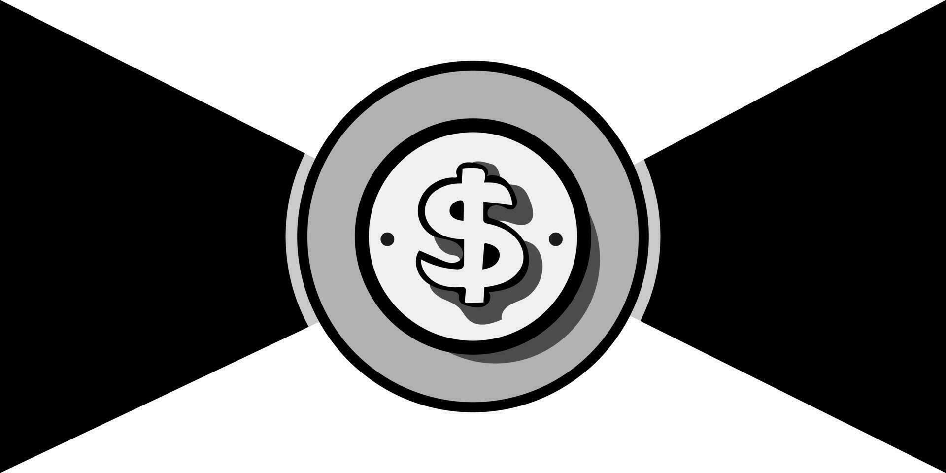 financieel achtergrond met munt icoon vector