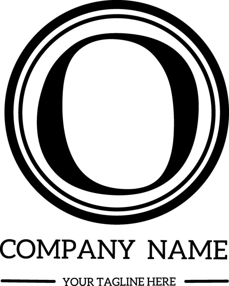 O eerste logo voor fotografie en andere bedrijf. gemakkelijk logo voor naam vector