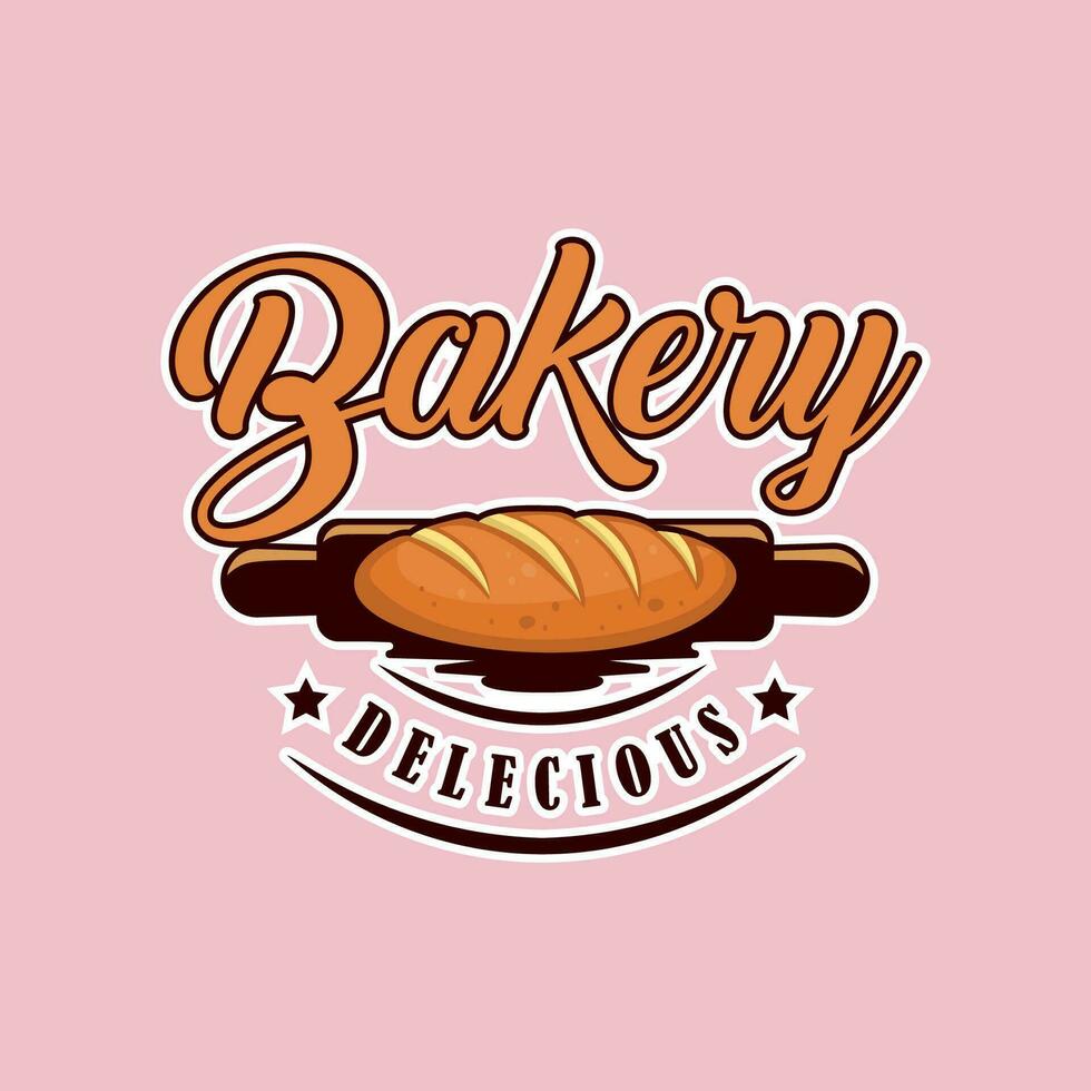 bakkerij ontwerp logo sjabloon kleur vector
