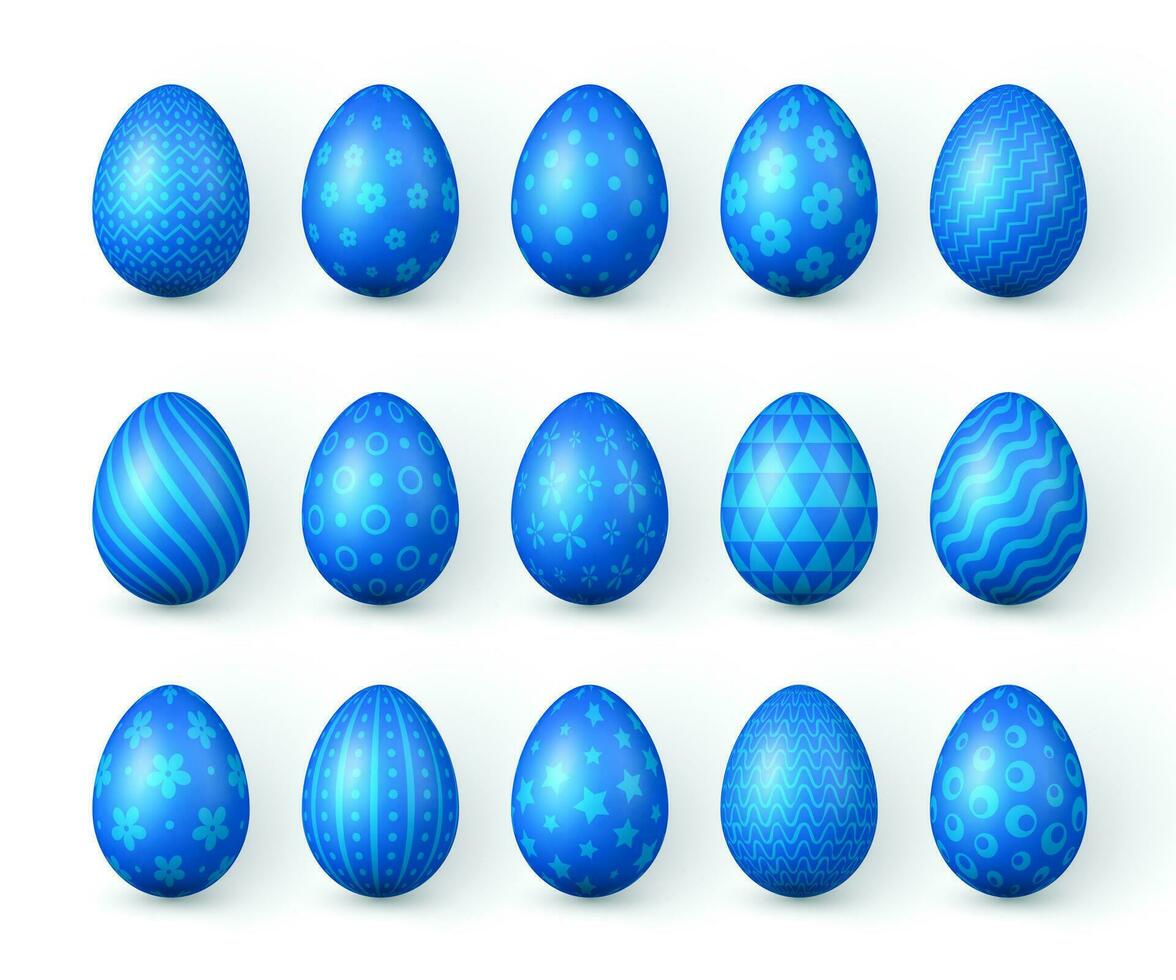 gelukkig Pasen. kleur Pasen eieren Aan wit achtergrond. vector illustratie