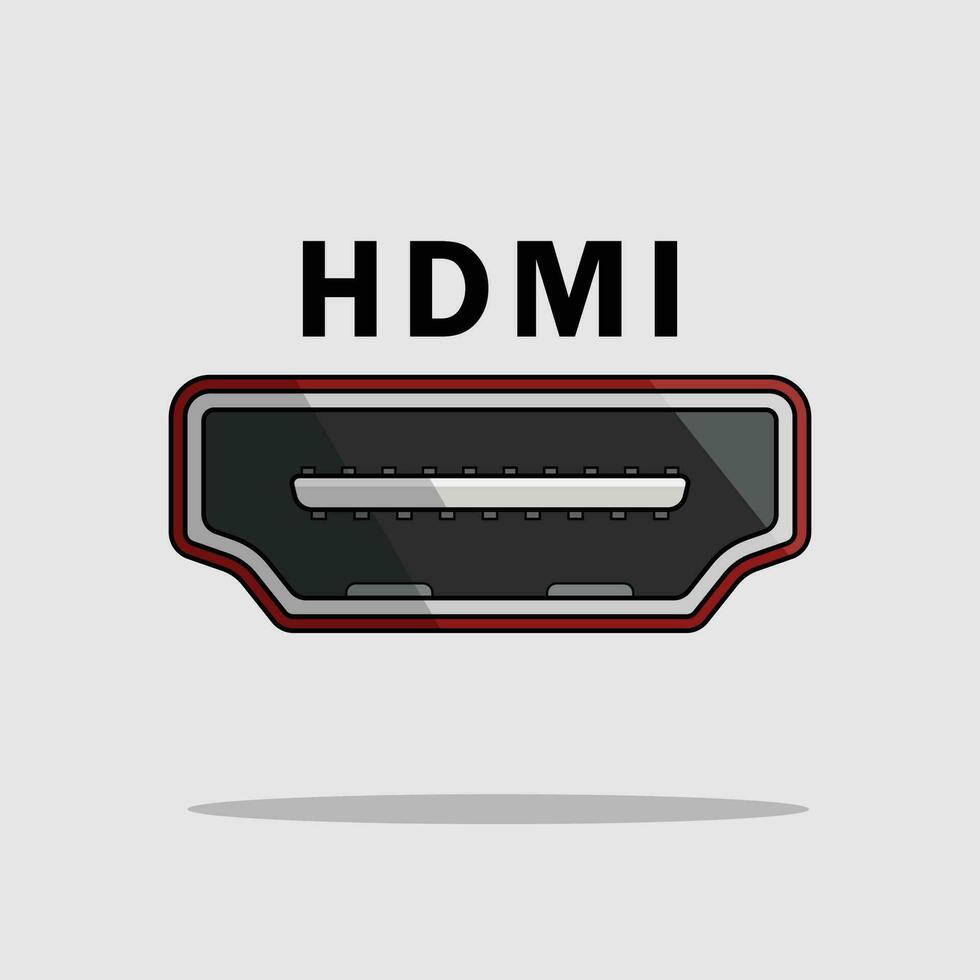 de illustratie van hdmi connector vector