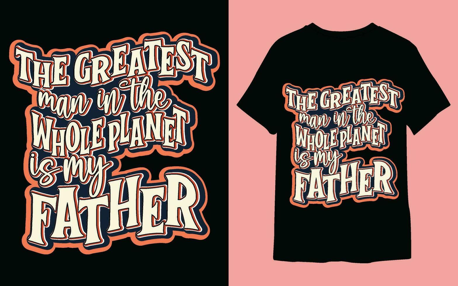 vader dag wijnoogst typografie t-shirt ontwerp. vector