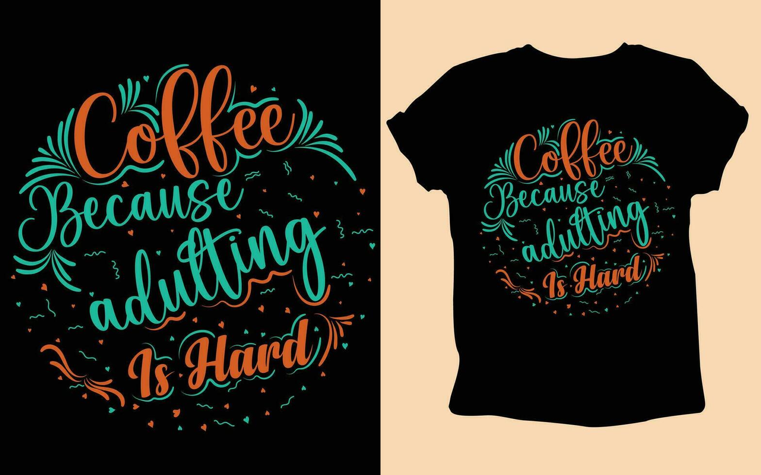 typografie Op maat koffie t overhemd ontwerp , motiverend typografie t-shirt ontwerp, positief citaten t-shirt ontwerp, koffie SVG t overhemd ontwerp. vector