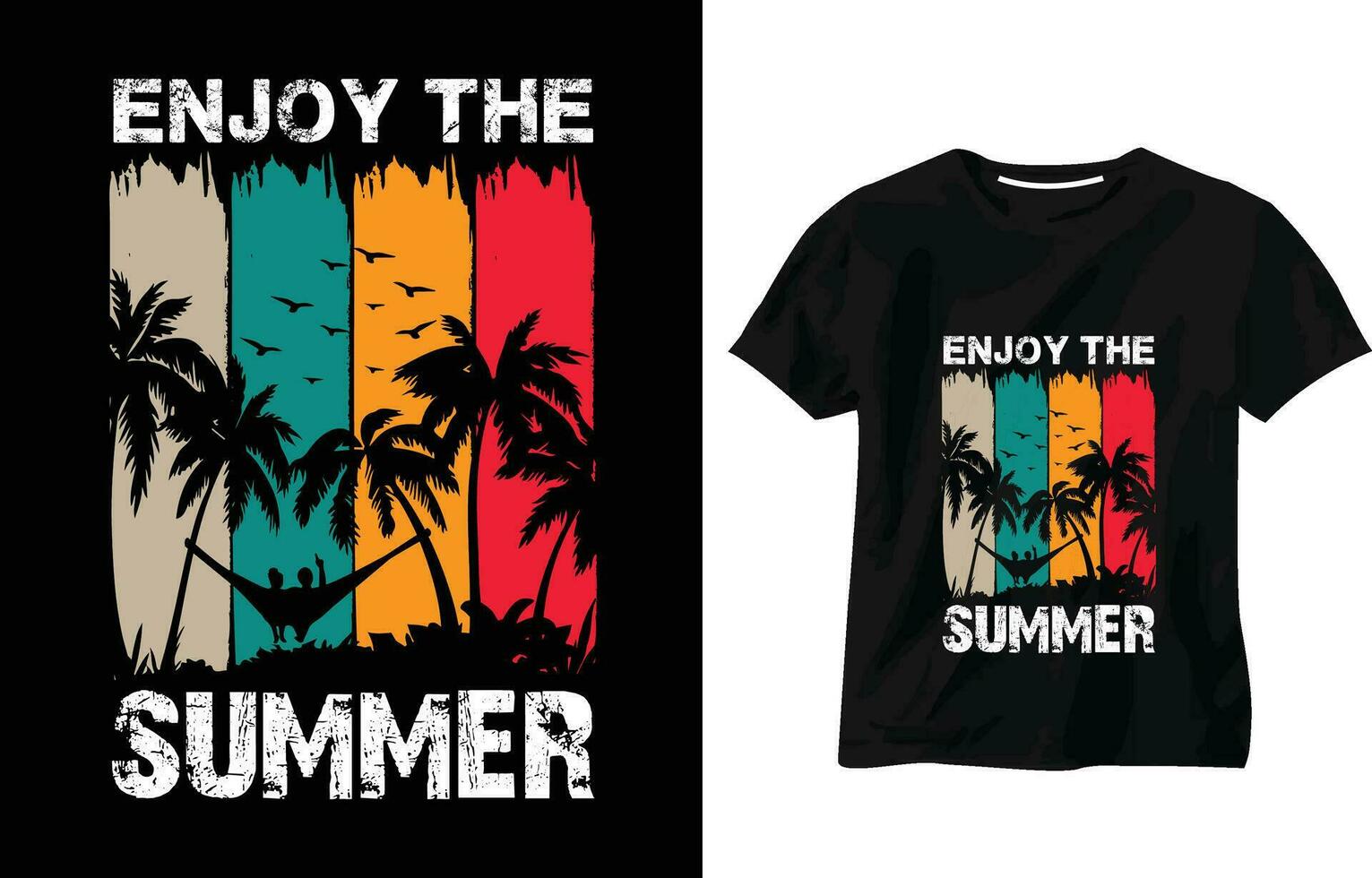 genieten de zomer t-shirt ontwerp, zomer paradijs, breken de golven, zee strand, Californië strand, genieten Super goed zomer, zomer typografie t-shirt ontwerp vector