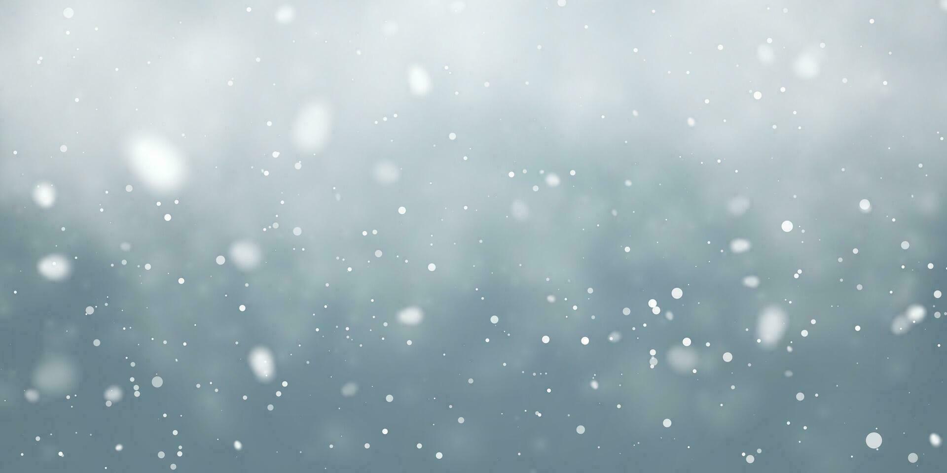 Kerstmis sneeuw. vallend sneeuwvlokken Aan blauw achtergrond. sneeuwval. vector illustratie