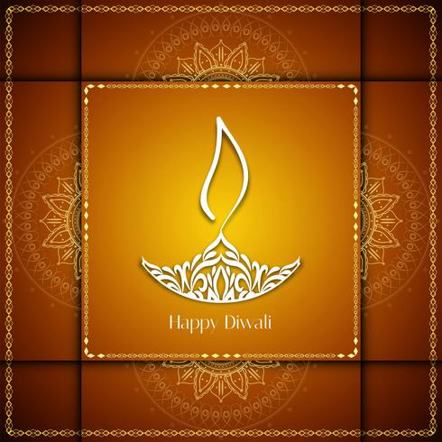 Abstracte Gelukkige Diwali-artistieke achtergrond vector