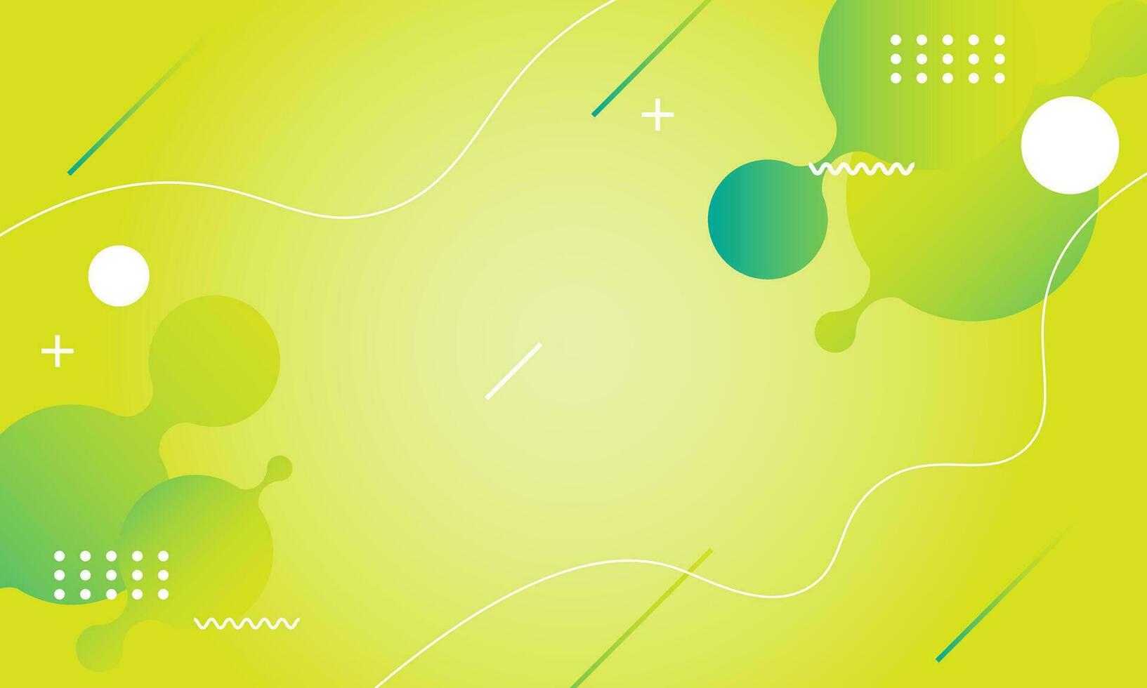 abstract groen kleurrijk sjabloon banier met helling kleur en klein polka punt technologie achtergrond ontwerp met vloeistof vorm vector ontwerp