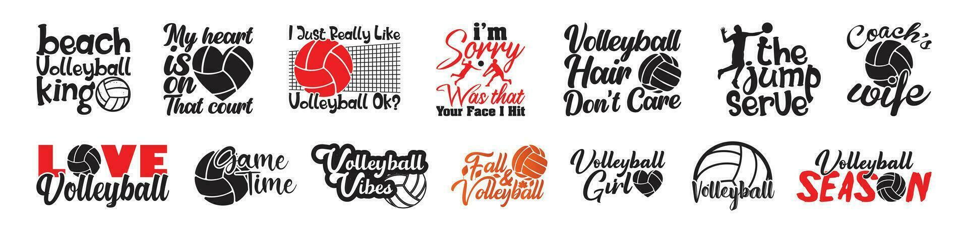 volleybal t overhemd ontwerp bundel, vector volleybal t overhemd ontwerp, volleybal shirt, volleybal typografie t overhemd ontwerp verzameling