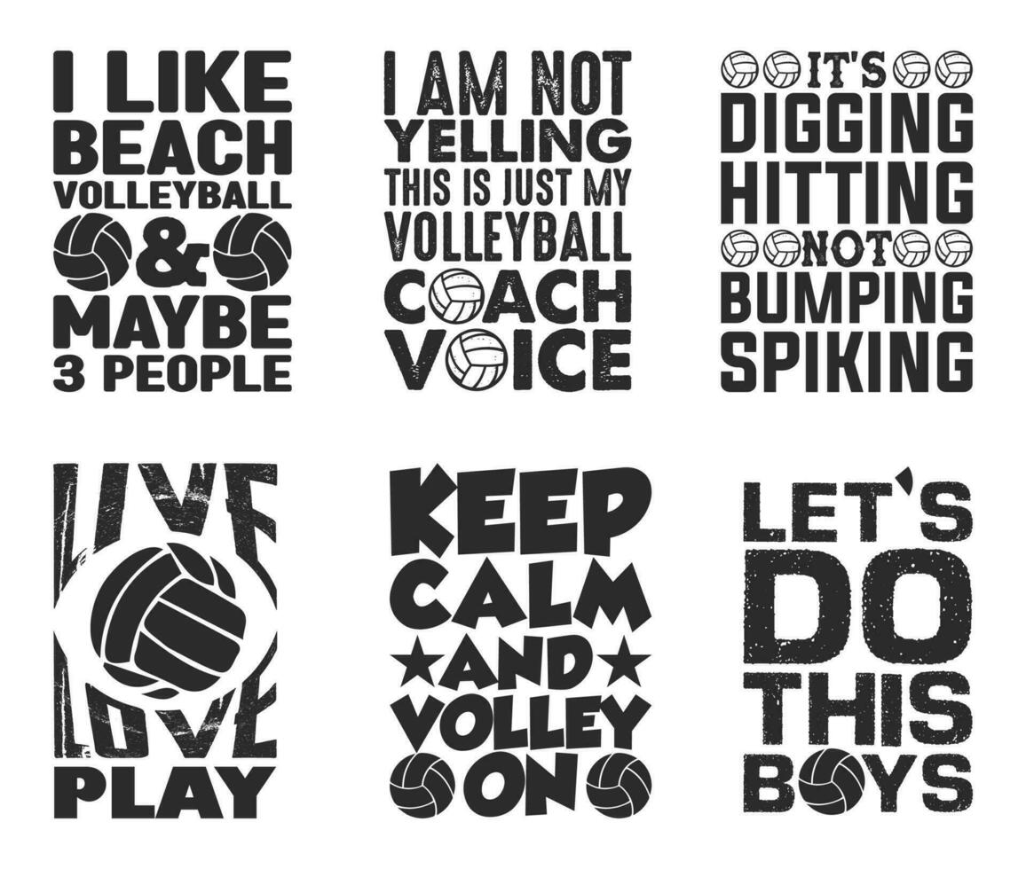 volleybal t overhemd ontwerp bundel, vector volleybal t overhemd ontwerp, volleybal shirt, volleybal typografie t overhemd ontwerp verzameling