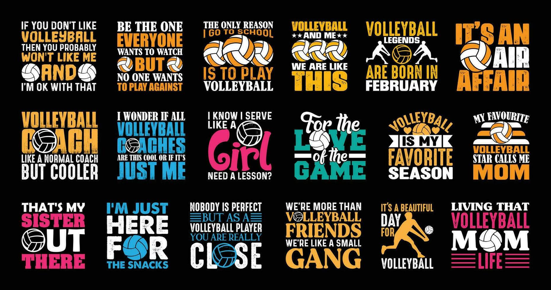 volleybal t overhemd ontwerp bundel, vector volleybal t overhemd ontwerp, volleybal shirt, volleybal typografie t overhemd ontwerp verzameling