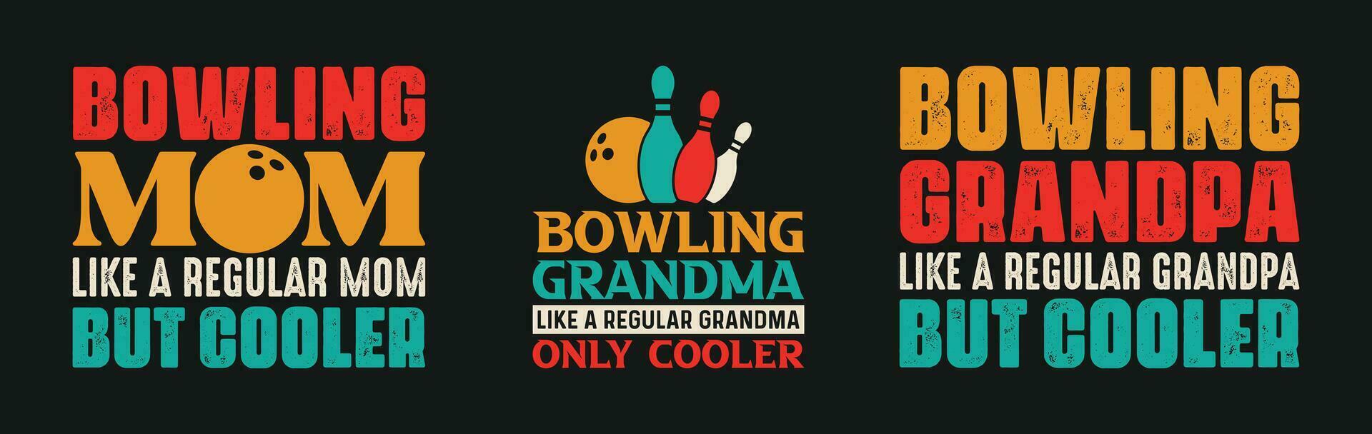bowling t overhemd ontwerp bundel, vector bowling t overhemd ontwerp, bowling shirt, bowling typografie t overhemd ontwerp verzameling