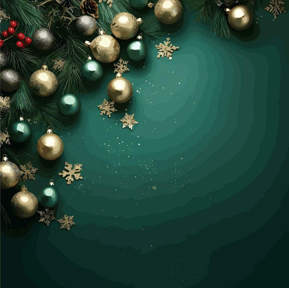 Kerstmis ontwerp achtergrond met tekst ruimte vector