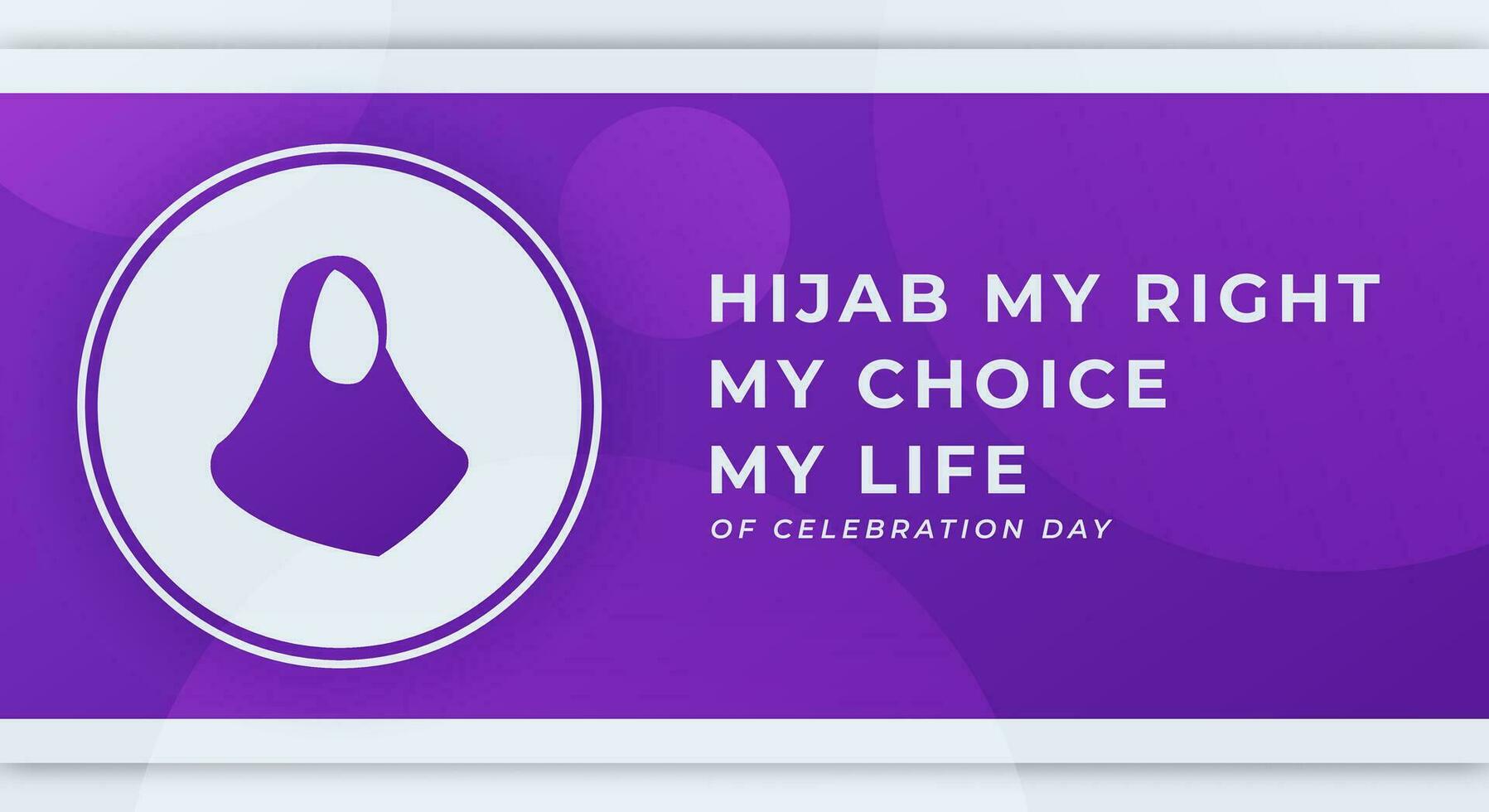 hijab rechten dag viering vector ontwerp illustratie voor achtergrond, poster, banier, reclame, groet kaart