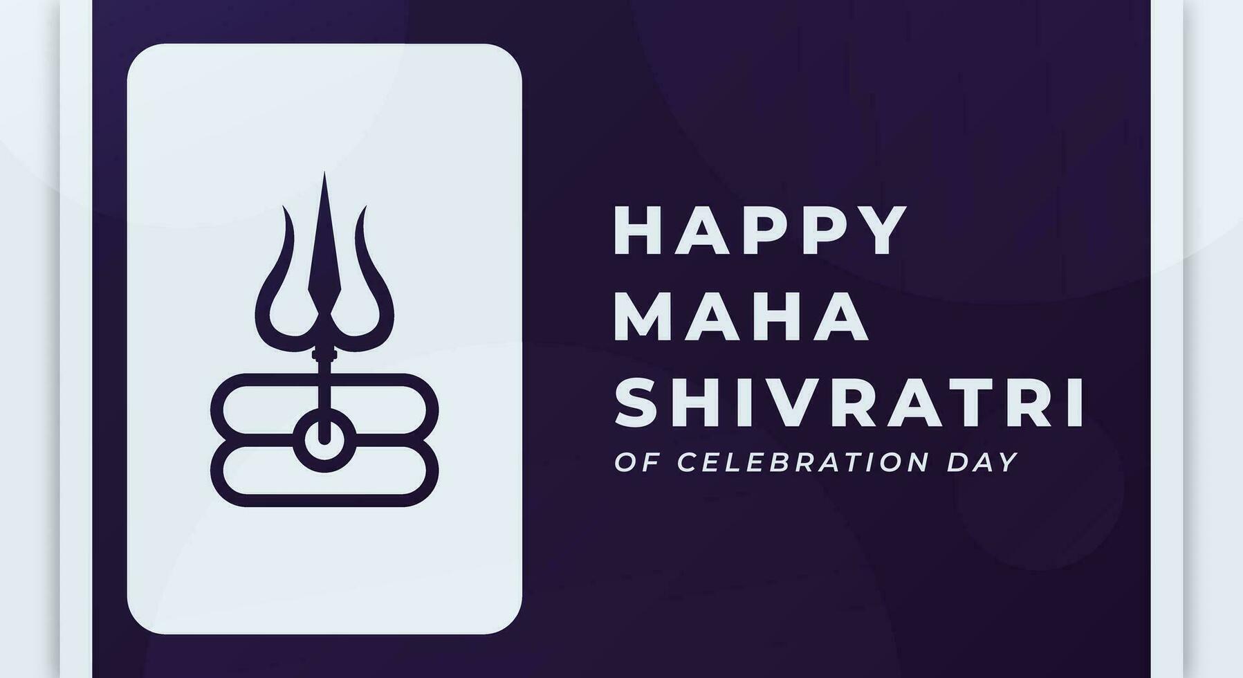 gelukkig maha shivratri Hindoe dag viering vector ontwerp illustratie voor achtergrond, poster, banier, reclame, groet kaart