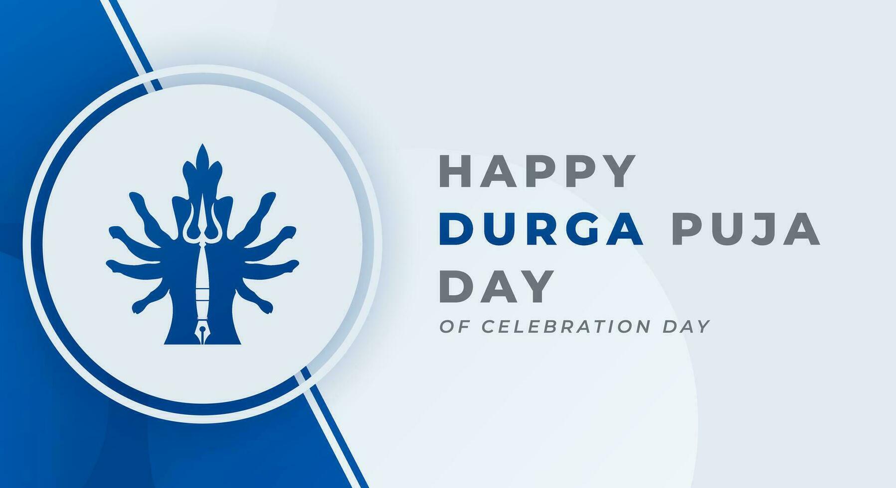 gelukkig durga puja dag viering vector ontwerp illustratie voor achtergrond, poster, banier, reclame, groet kaart