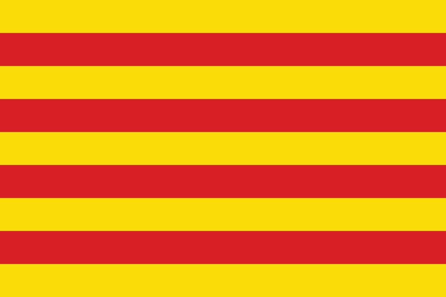 catalonië officieel vlag vector