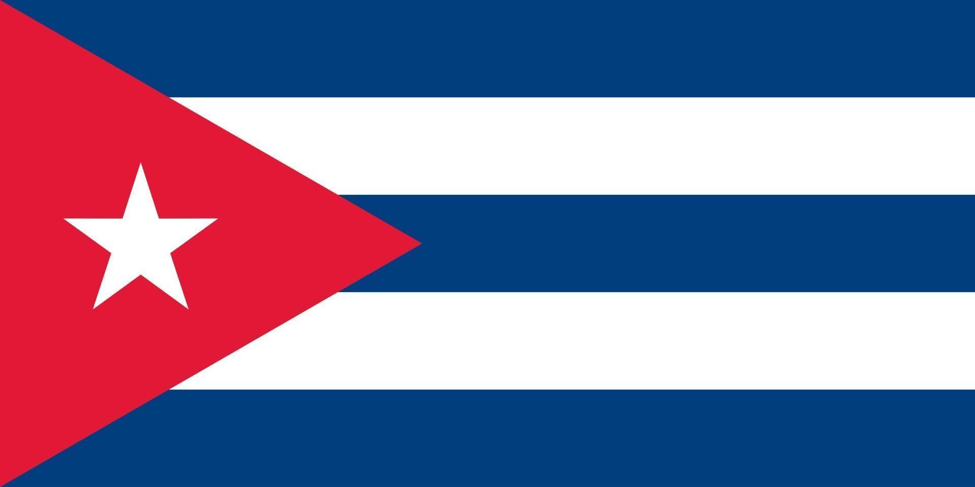 Cuba officieel vlag vector