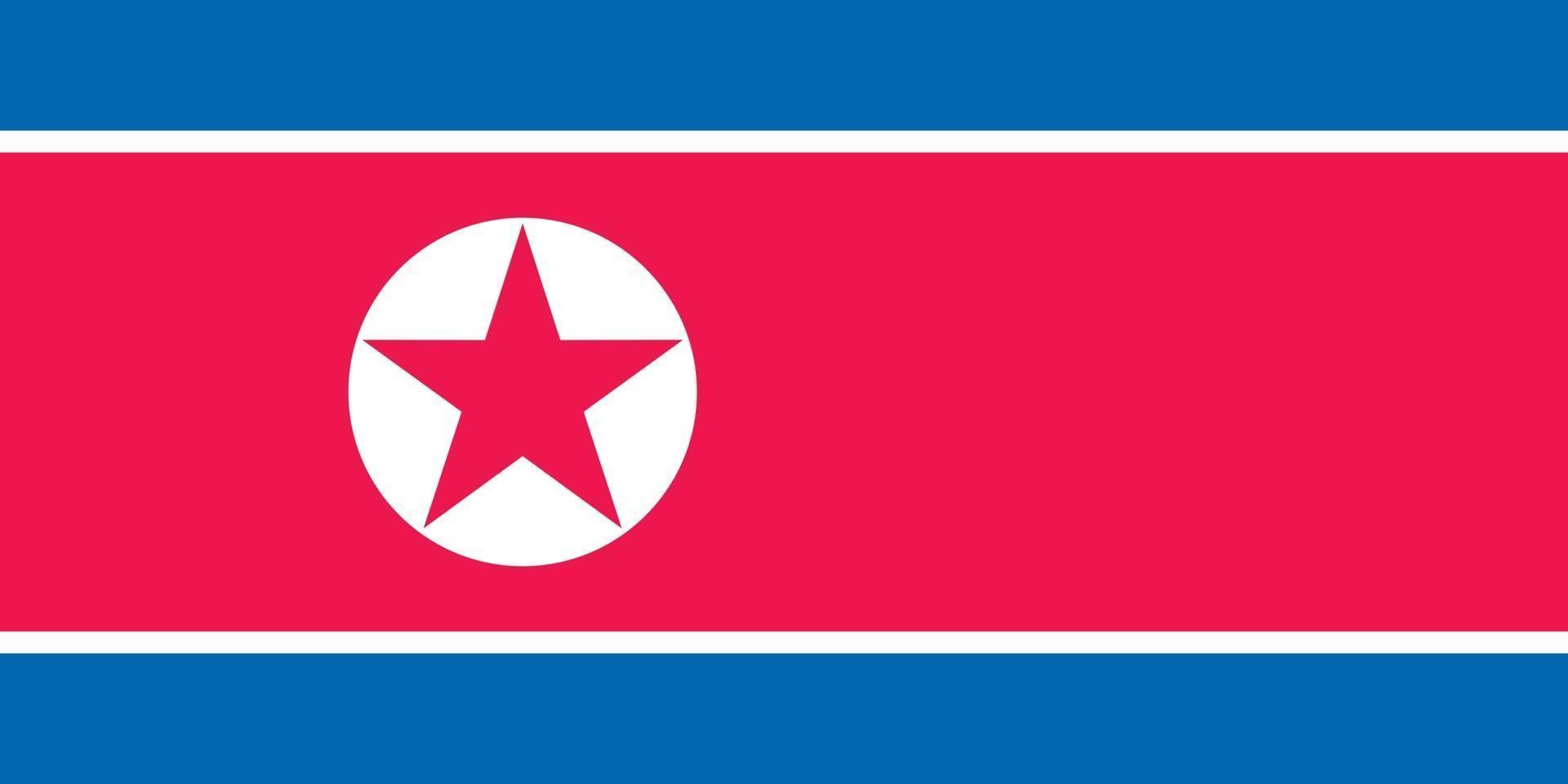 Noord-Korea officieel vlag vector